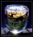 Vase (frei mundgeblasenes Glas, 3-fach berfang)